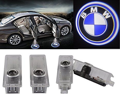 ExcellentCar Door LED Lighting Entry Laser Ghost Shadow Projector Welcome Lamp Logo Light for BMW ( Pack of 4)