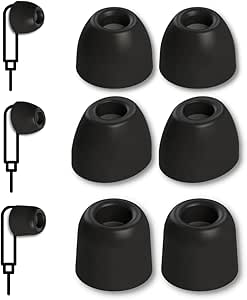 Comply 500 Series Variety Pack Foam Ear Tips for KZ ZS10 Pro, ZSX, AKG N5005, Moondrop Aria, Kato & Chu, FiiO FH7 and More! | Ultimate Comfort | Unshakeable Fit | TechDefender| Medium, 3 Pairs