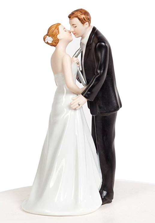 Wedding Collectibles Tieing the Knot Funny Wedding Cake Topper