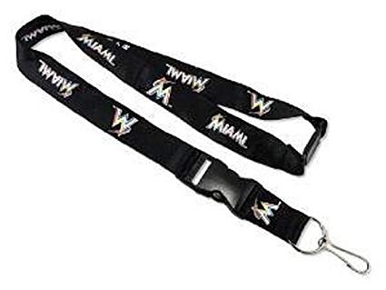 MLB Officially Licensed Breakaway Lanyard Key Chain (Miami Marlins)