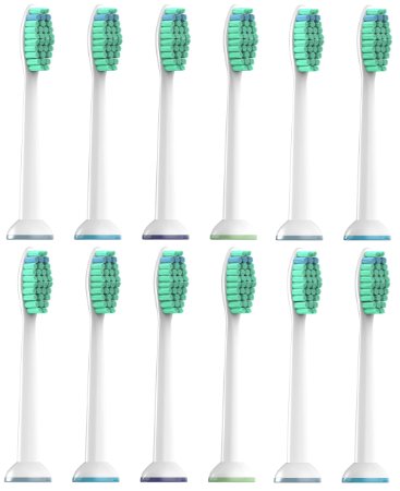 SoniShare - Premium Generic Proresults Replacement Heads for Philips Sonicare Toothbrushes - 4 8 12 or 20 Pack 12