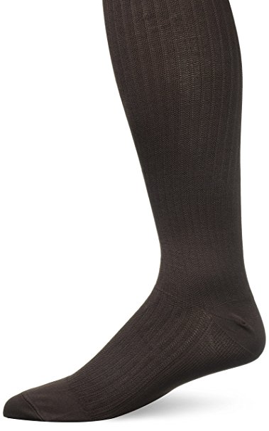 JOBST Men's Dress Knee High 8-15 Closed Toe Socks, Brown, X-Large