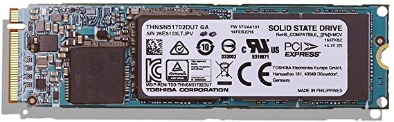 Toshiba XG3 THNSN5128GPU7 128GB M.2 Solid State Drive PCIe 3.0 NVMe 2280 SSD
