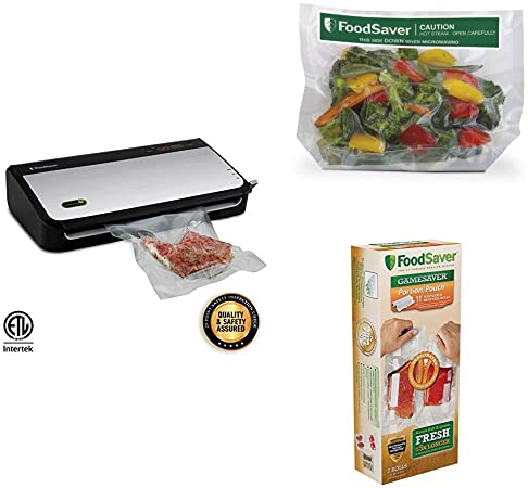 FoodSaver FM2435 Vacuum Sealer with Bonus Handheld Sealer/Meal Prep Kit