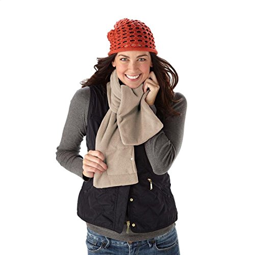 Sunbeam SCRF783-44 Cozy Spot Heated Warming Neck Scarf, Sand