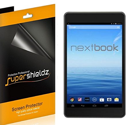 [3-Pack] Supershieldz- Nextbook 7" Tablet 16GB Quad Core (NX700QC16G) Screen Protector Anti-Bubble High Definition Clear Shield   Lifetime Replacements Warranty [3-PACK] - Retail Packaging