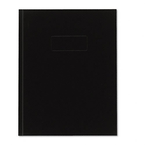 Blueline Business Notebook, 9-1/4 Inches x 7-1/4 Inches, White Paper Black Cover, 192 Pages (A9)