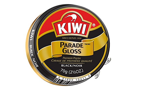 Kiwi Parade Gloss Shoe Polish - Black, 2.5 oz (Large)