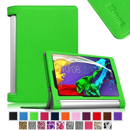 Fintie Lenovo Yoga Tablet 2 8 Folio Case Cover with Auto Sleep  Wake Feature Only Fit Lenovo Yoga Tablet 2 8-Inch Green