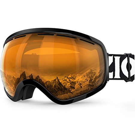 ZIONOR X10 Ski Snowboard Snow Goggles OTG for Men Women Youth Anti-fog UV Protection Helmet Compatible