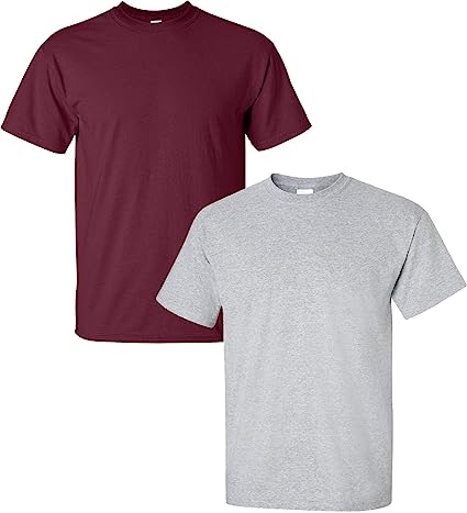 Gildan Mens G2000 Ultra Cotton Adult T-Shirt, 2-Pack