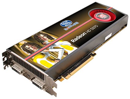 Sapphire Radeon HD 5970 2 GB DDR5 Dual DVI-I / Mini DP OverClock Edition PCI-Express Graphics Card 100280OCSR