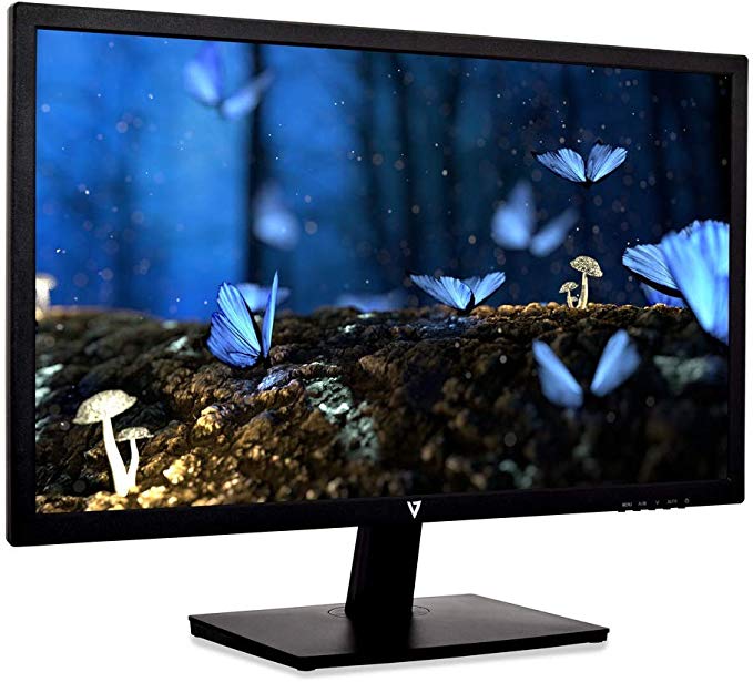 V7 L236E-3N 23.6" FHD 1920 x 1080 VA LED Monitor, VGA, DVI