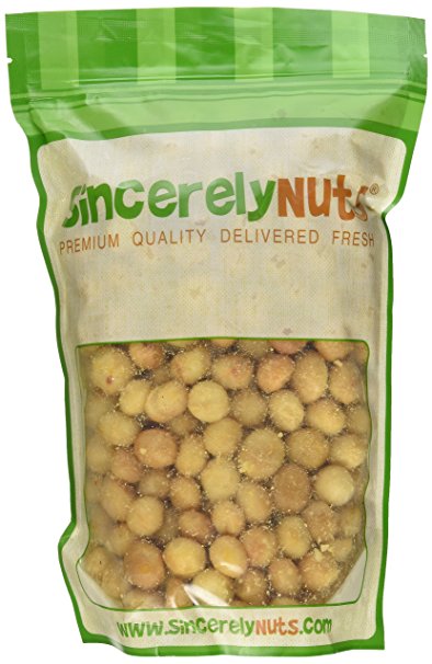 Sincerely Nuts Macadamia Nuts Whole Roasted & Salted - Two Lb. Bag – Crisp, Delectably Savory & Perfectly Healthy - Shelled & Freshly Sealed - Kosher!