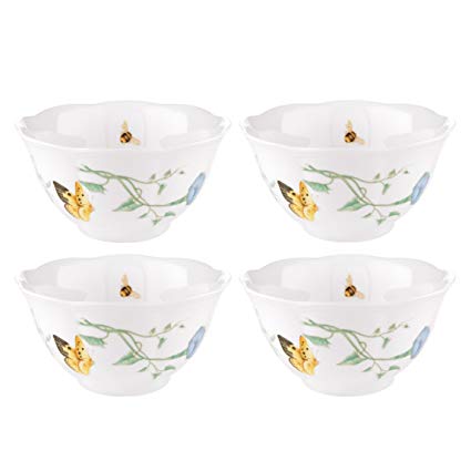 Lenox Butterfly Meadow Rice Bowls, Set of 4