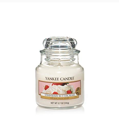 Yankee Candle Small Jar Candle, Strawberry Buttercream