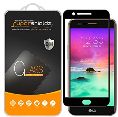 [2-Pack] Supershieldz for LG K20 (AT&T) Tempered Glass Screen Protector, [Full Screen Coverage] Anti-Scratch, Bubble Free, Lifetime Replacement Warranty (Black)