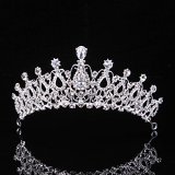 Topwedding Wedding Birdal Pageant Princess Tiara Headband Crown Headpiece w Rhinestones Women