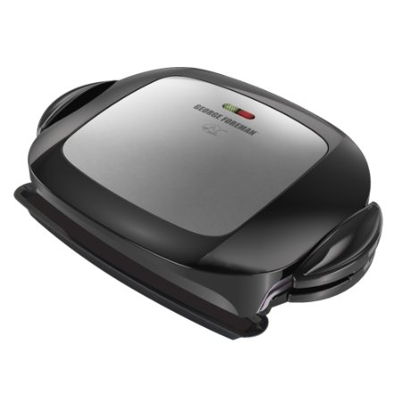 George Foreman GRP472P 5 Serving Removable Plate Grill PlatinumBlack