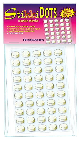 Stikkiworks 02100 StikkiDOTS Colorless Non-Damaging Non-Toxic Reusable Adhesive Ruler (Pack of 100)