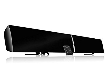 LuguLake T180 TV Sound Bar Bluetooth Speaker 3D Surround For Home Theater System, 2.0 Channel