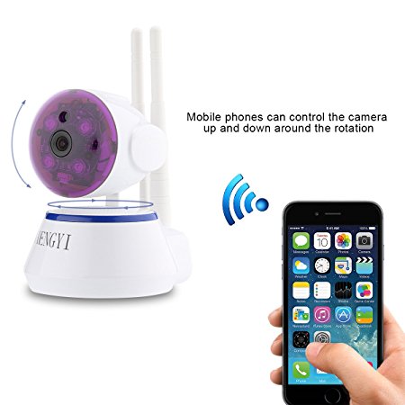 IP Camera, Sheng Yi WiFi Security Camera Internet Surveillance Camera Built-in Microphone,Pan/Tilt with 2-Way Audio, Baby Video Monitor Nanny Cam, Night Vision Wireless IP Webcam