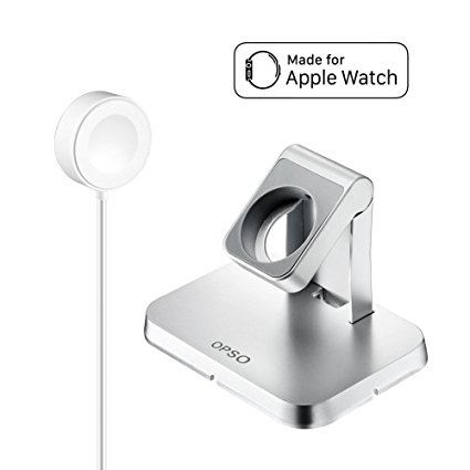 OPSO Apple Watch Stand [ MFi Certified ] , Apple Watch Charge Stand & Apple Watch Magnetic Charger Charging Cable - 3.3 ft/1.0m