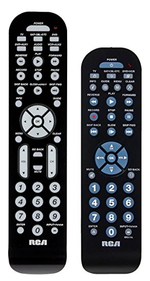 RCA RCRC36BGR Combo Pack with 6 and 3 Function Univerasal Remote Control