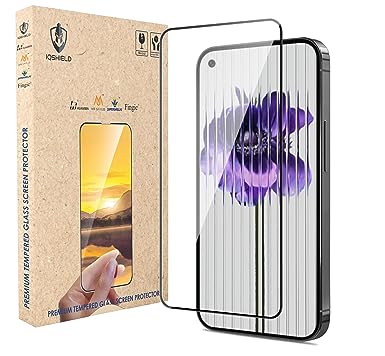 IQShield 1 Pack Anti-Static Tempered Glass Screen Guard Protector for Nothing Phone 1 - Case Friendly, Dust Proof, Sensor Protection, Full Glue Easy Installation kit