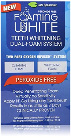 Teeth Whitening Foam System- NonPeroxide = No Sensitivity, Easy to Use!