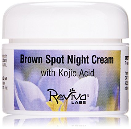 Reviva Labs Brown Spot Night Cream, with Kojic Acid, 1-Ounce (28 g)