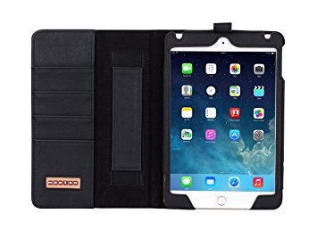 Mosiso iPad Mini 4 Case, Premium PU Leather Wallet Case Smart Cover with Flip Stand for 2015 iPad Mini 4, Distressed Black