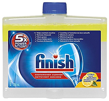 Finish Dishwasher Cleaner Dual Action Formula, Lemon, 1 Count