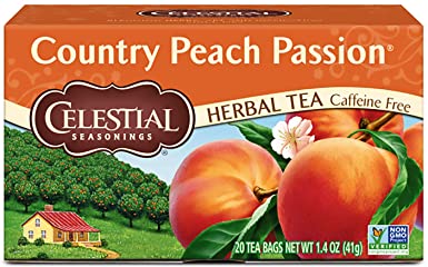 Celestial Seasonings Country Peach Passion Herbal Tea, 20 Count (Pack of 6)