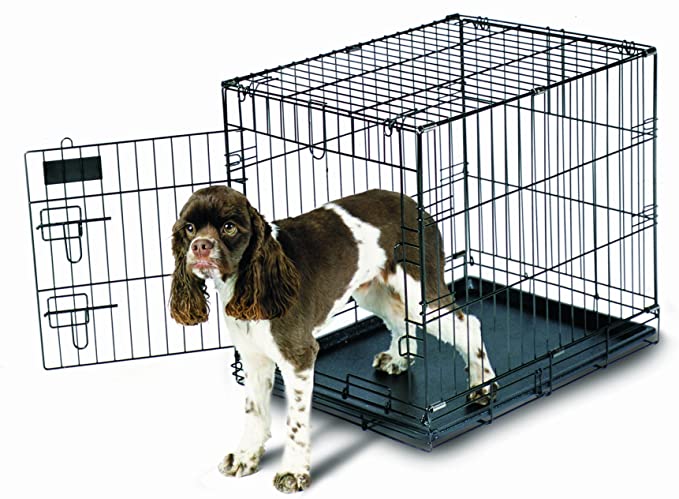 Aspen Pet Home Training Wire Crate, Black