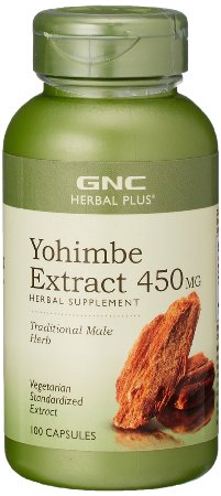GNC Herbal Plus® Standardized Yohimbe 100 Capsules