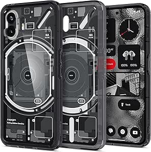 Spigen Ultra Hybrid Zero One Case Compatible with Nothing Phone 2 Crystal Clear