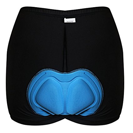 D-FantiX Bicycle Cycling Underwear Quick Dry Gel 3D Padded Shorts Pant Unisex Blue-Black