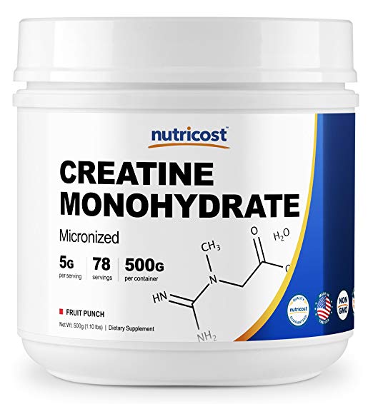 Nutricost Creatine Monohydrate (500 Grams) (Fruit Punch)