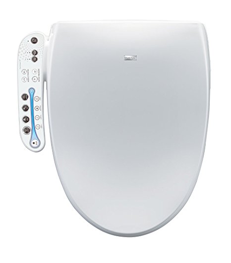 BioBidet Aura A7 Intelligent Bidet Toilet Seat Elongated White, LED Side Panel, Stainless Steel Nozzle, Posterior Wash, Feminine Wash for Her, Power Save Mode