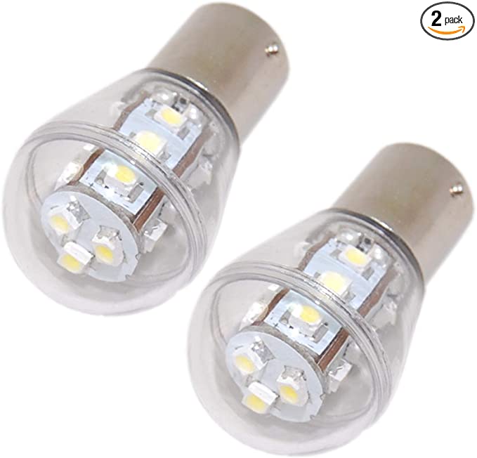 HQRP 2-Pack Headlight LED Bulb compatible with MTD 13AM772F000 31AO791G718 135-618-000 13618S 13AJ771G004 136-619-000 130-610-000 925-0963 725-0963 1772001 725-0963P 725-0963 Lawn Tractor Headlamp