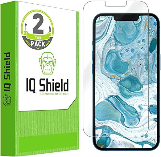 IQ Shield Screen Protector Compatible with Apple iPhone 13 Mini (5.4 inch)(2-Pack) Anti-Bubble Clear Film