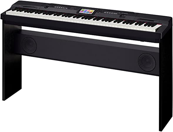 Casio CGP-700BK 88-Key Digital Grand Piano with Color Touch Screen Display and Power Supply