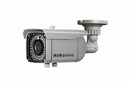 iPower Security SCCAMCVI33 Indoor Outdoor HD-CVI 2.0MP 1080P Bullet Security Camera 2.8-12mm Varifocal 48 IR 50m Distance White