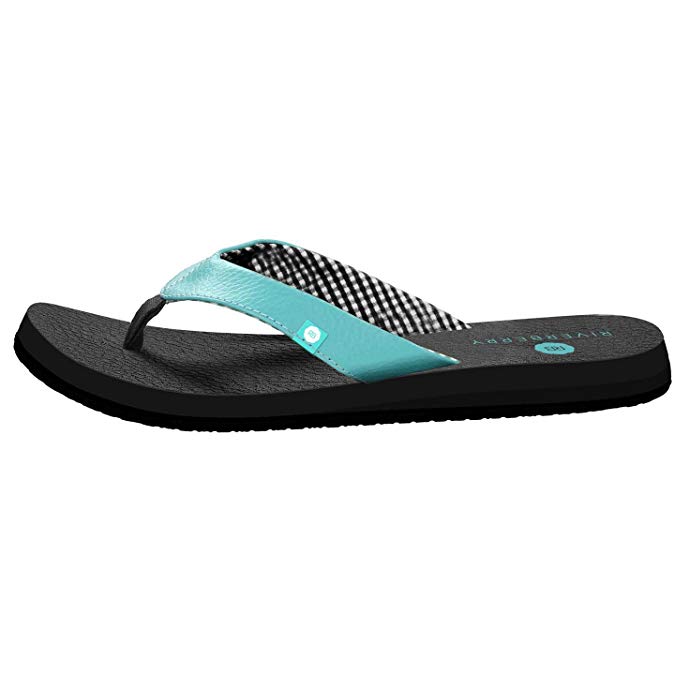 Riverberry Women's Yoga Flip Flop with Yoga Mat Padding