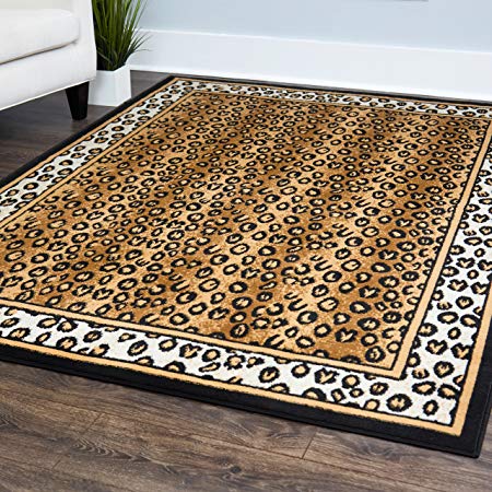 Home Dynamix Zone Savannah Area Rug 7'8"x10'7", Graphic/Print Ebony