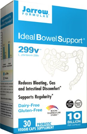 Jarrow Formulas Ideal Bowel Support, 10 Billion Organisms V-Capsules, 30 ct