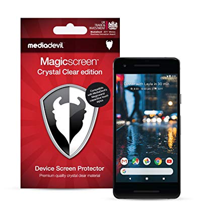MediaDevil Google Pixel 2 Screen Protector - Crystal Clear Edition [2-Pack]