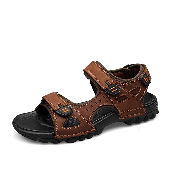 ailishabroy Men's Summer Sandals Genuine Leather Outdoor Footwear Shoes