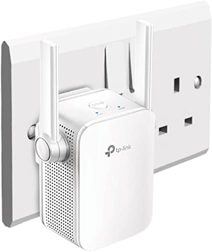 TP-Link TL-WA855RE V2 N300 Universal Range Extender, Broadband/Wi-Fi Extender, Wi-Fi Booster/Hotspot with 1 Ethernet Port and 2 External Antennas, Plug and Play, Built-In Access Point Mode, UK Plug